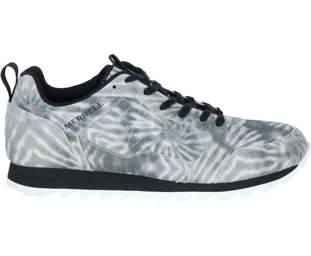 Merrell Sneakers White/Black - Alpine Tie Dye Suede - Mens 02LWUKSXG